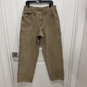 Lee Dungarees Carpenter Pants 29x29 Distressed Buddy Lee Workwear Hammer Loop